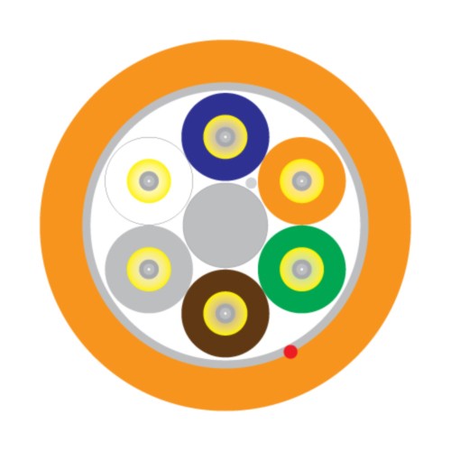 Breakout series cable - section view