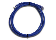 Loop of blue Category 6 Ultra-slim Patch Leads